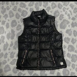 VS Pink Puffer Vest Size Large